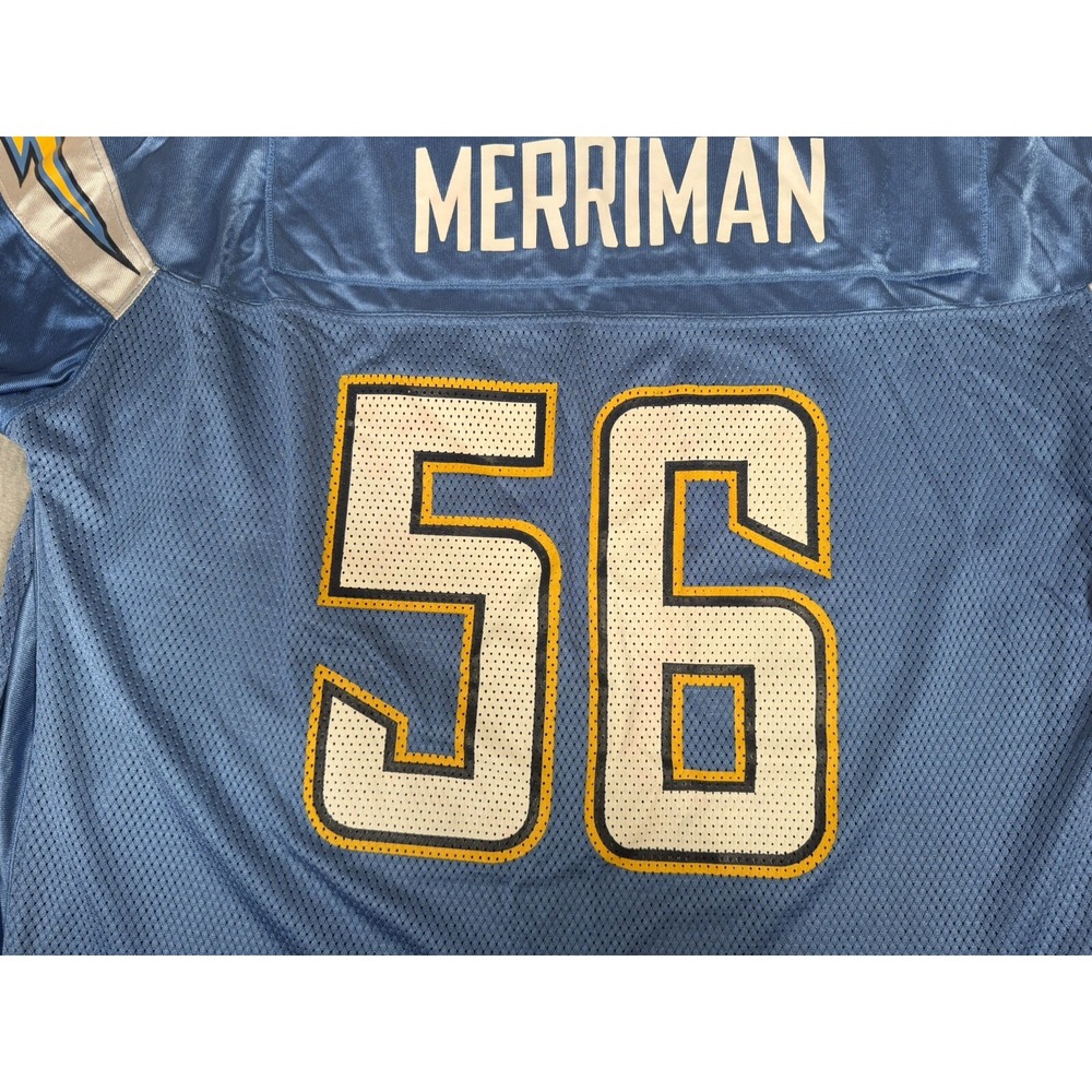 Shawne Merriman San Diego CHARGERS Jersey #56 Size Mens 2XL REEBOK NFL Equipment - Picture 9 of 13